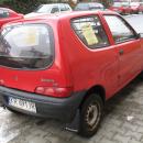 Red Fiat Seicento Van in Kraków (2)