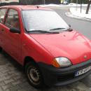 Red Fiat Seicento Van in Kraków (1)